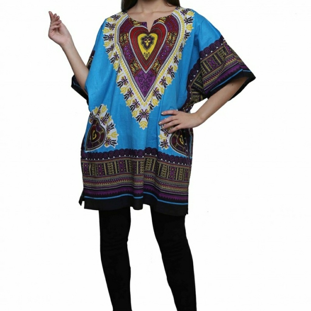 African cotton Dashiki wax print top